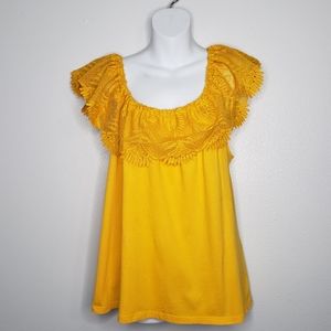 A New Day Gold Off Shoulder Top XXL